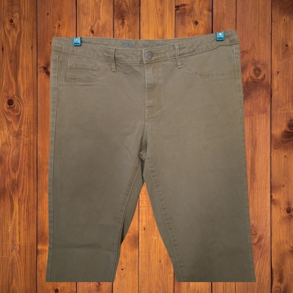 Mossimo Denim Women's Size 14/32 Short Beige Mid-Rise Jeggings Super Stretch - Picture 2 of 4